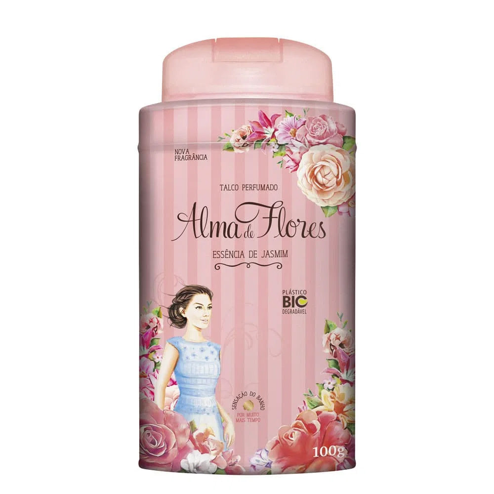Talco Alma de Flores Jasmim 100g