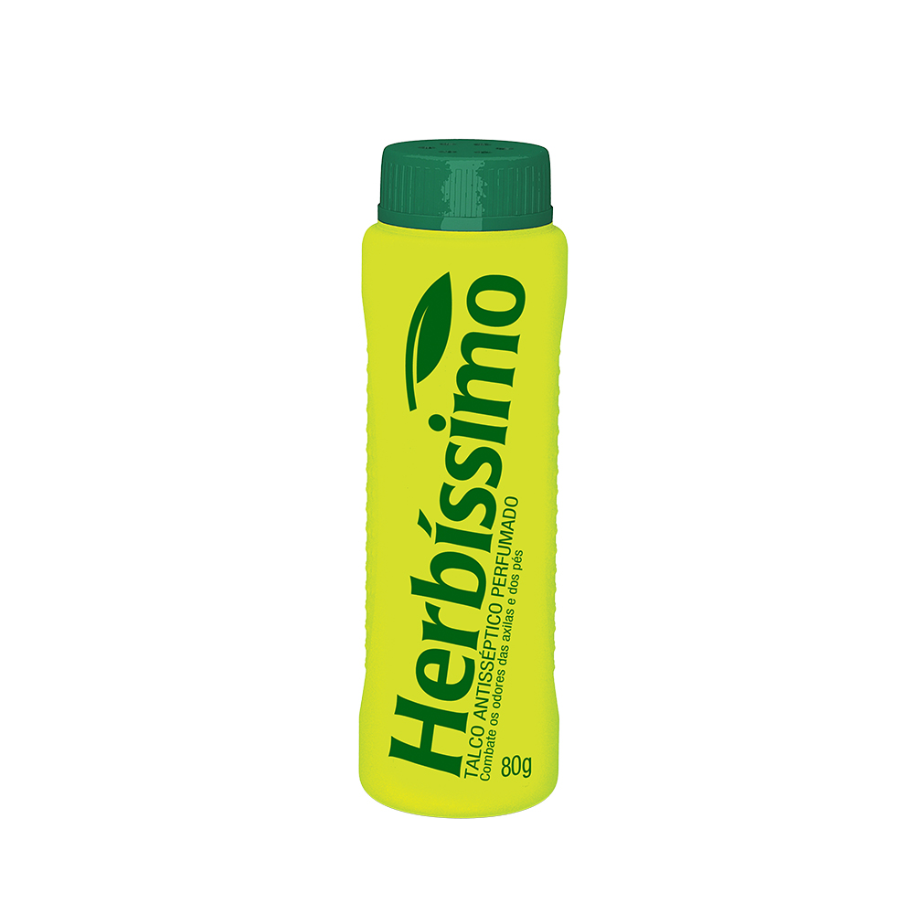 Talco Antisséptico Herbíssimo Perfumado 80g