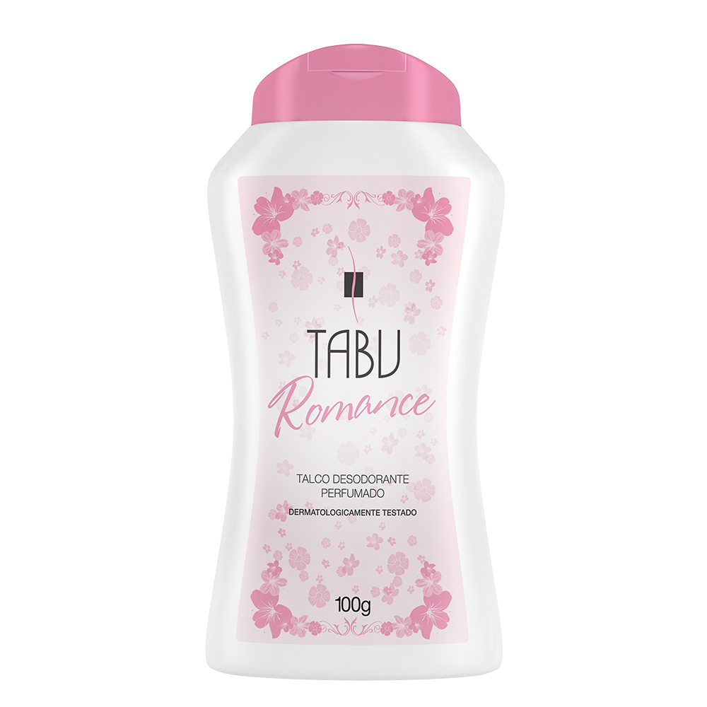 Talco Desodorante Perfumado Tabu Romance 100g