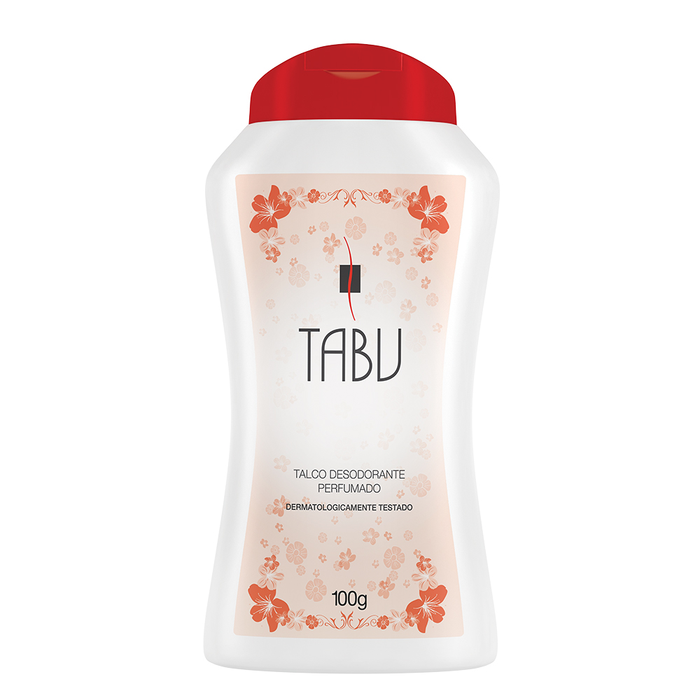 Talco Desodorante Perfumado Tabu Tradicional 100g