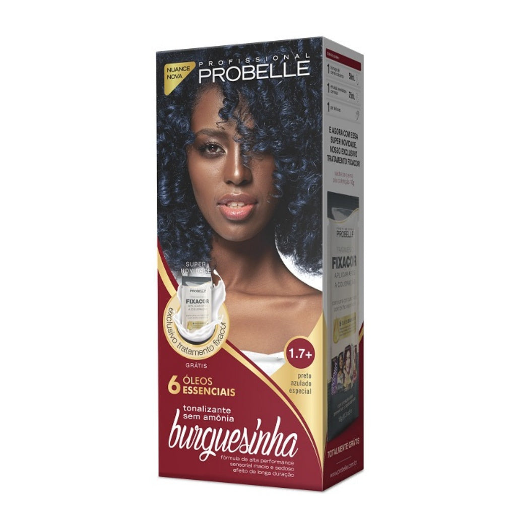 Tonalizante Probelle Burguesinha Preto Azulado Especial 1.7+