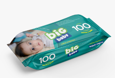 Lenço Umedecido Big Baby 100 Unidades