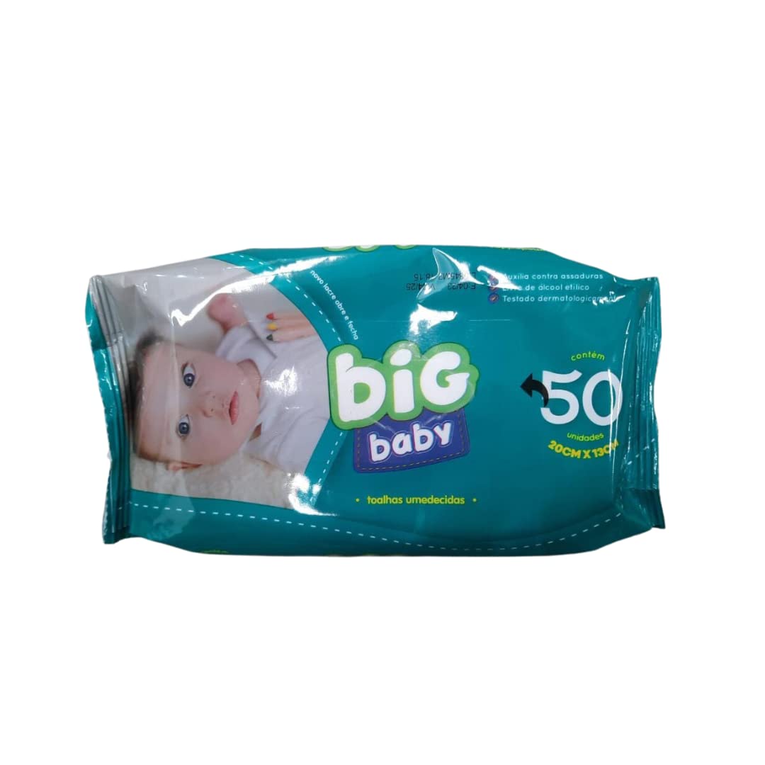 Lenço Umedecido Big Baby 50 Unidades