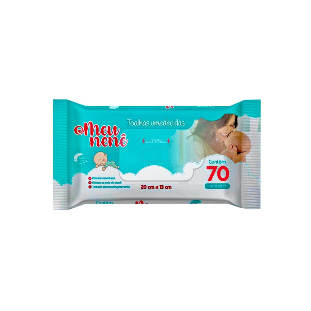 Toalha Umedecida Meu Nenê 70un