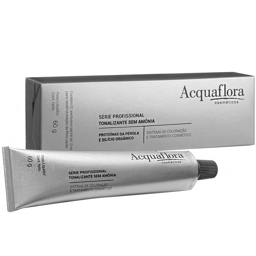 Tonalizante Acquaflora Sem Amônia 10.91 Louro Claríssimo Pérola Acinzentado