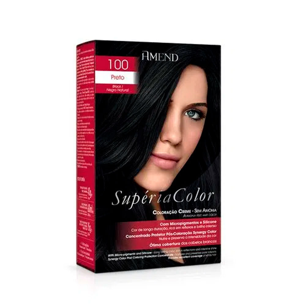 Tonalizante Amend Supéria Color Preto 100