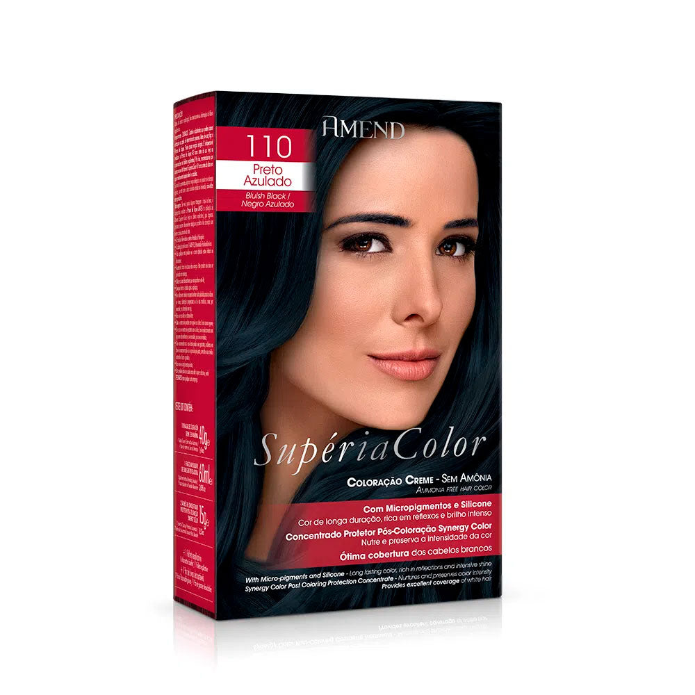 Tonalizante Amend Supéria Color Preto Azulado 110