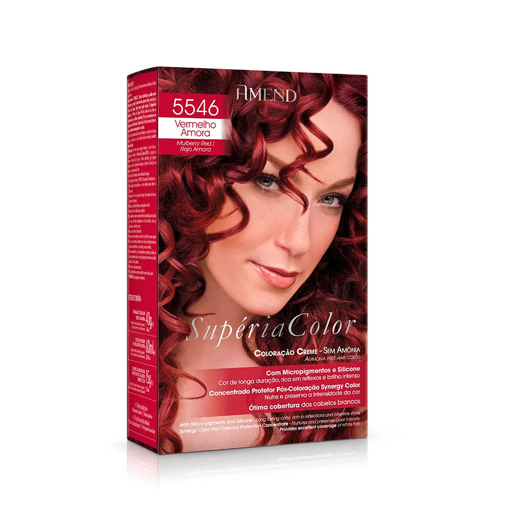 Tonalizante Amend Supéria Color Vermelho Amora 5546