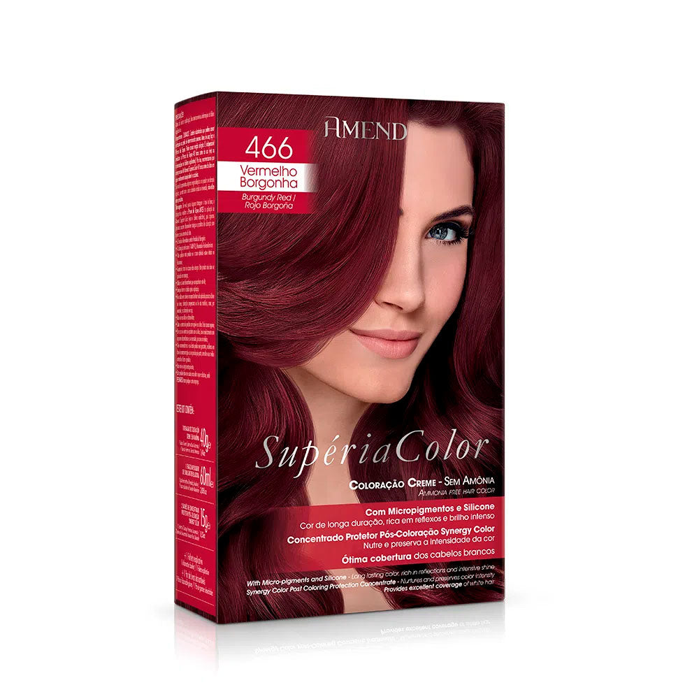 Tonalizante Amend Supéria Color Vermelho Borgonha 466