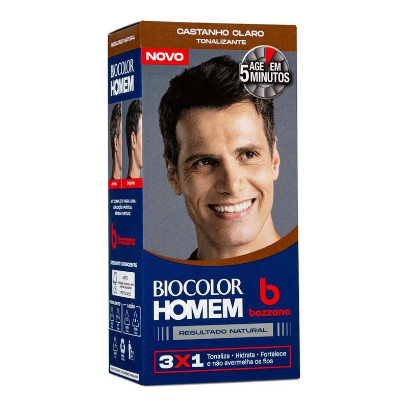 Tonalizante Biocolor Homem Bozzano Castanho Claro