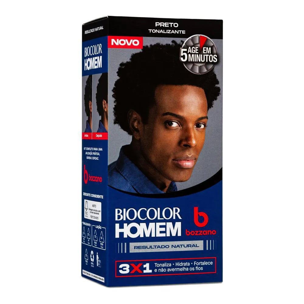 Tonalizante Biocolor Homem Bozzano Preto