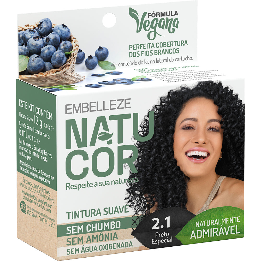 Tonalizante Embelleze Natucor Mirtilo Preto Especial 2.1