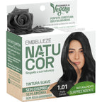 Tonalizante Embelleze Natucor Preto Carvão 1.01