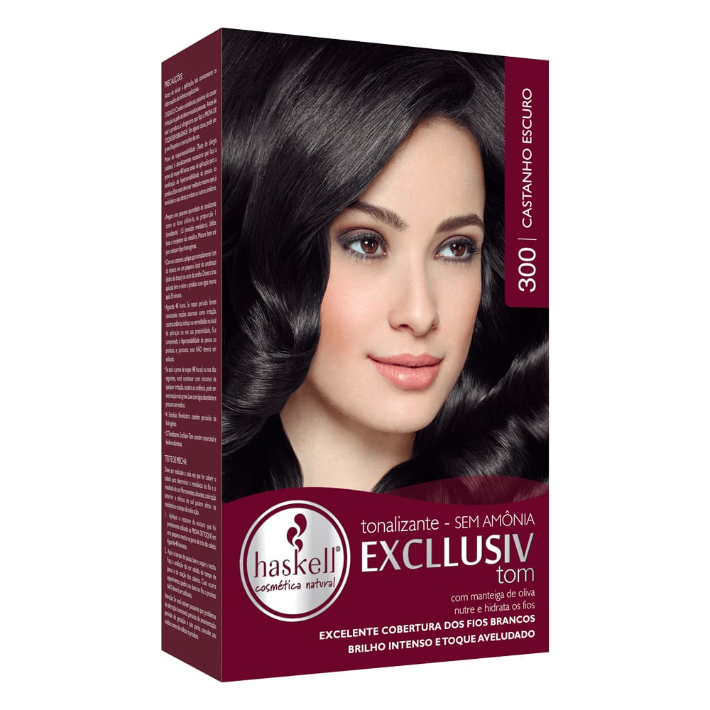 Tonalizante Haskell Excllusiv Color Castanho Escuro 300