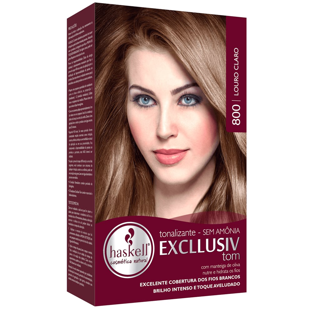 Tonalizante Haskell Excllusiv Color Louro Claro 800