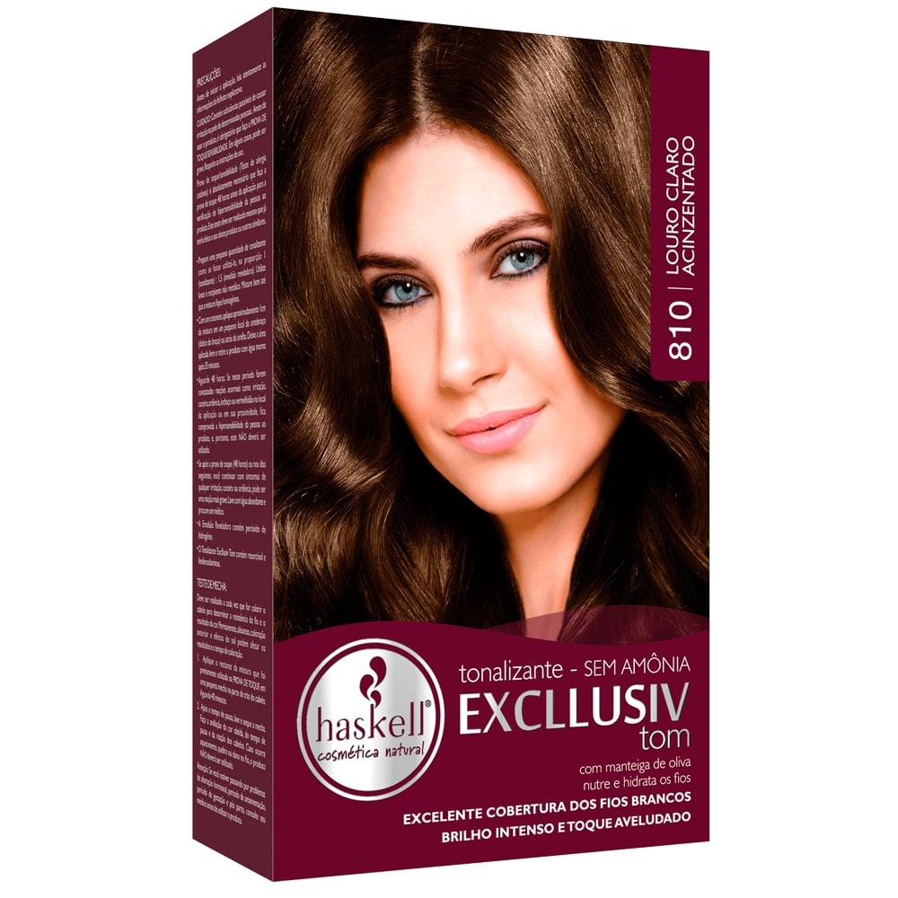 Tonalizante Haskell Excllusiv Color Louro Claro Acinzentado 810