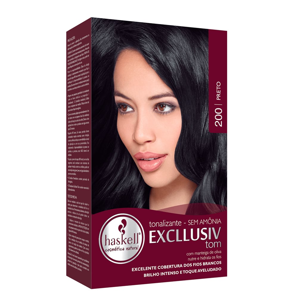 Tonalizante Haskell Excllusiv Color Preto 200