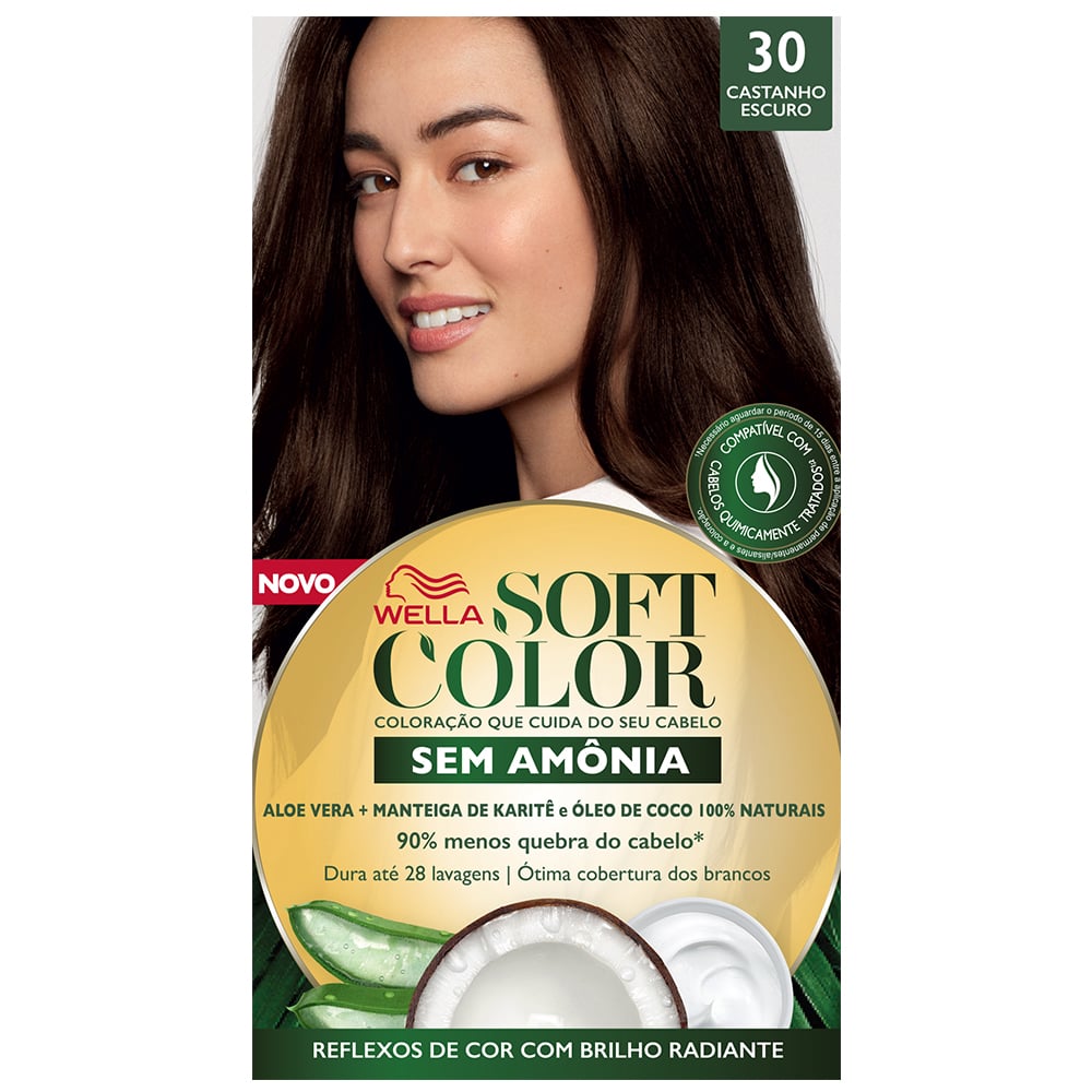 Tonalizante Soft Color Kit Castanho Escuro 30