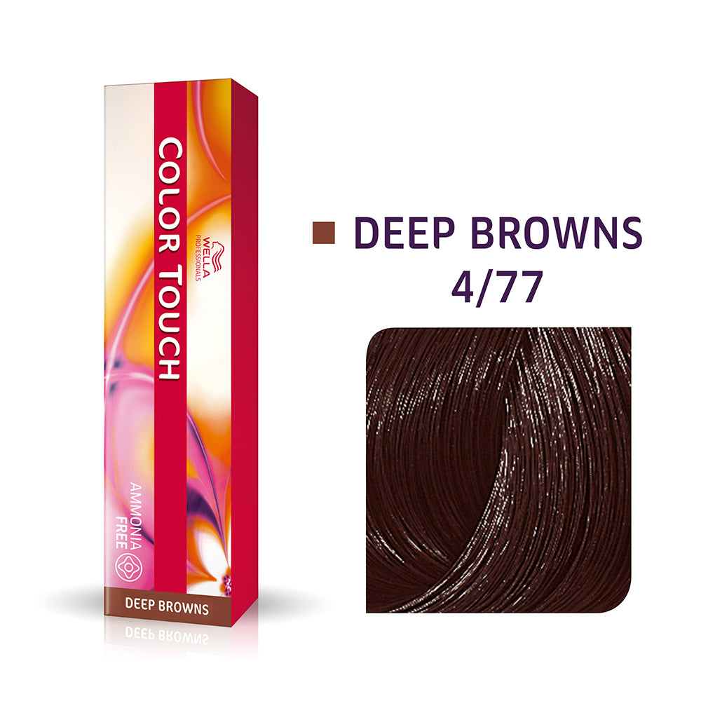 Tonalizante Wella Professionals Color Touch Castanho Médio Marrom Intenso 4/77
