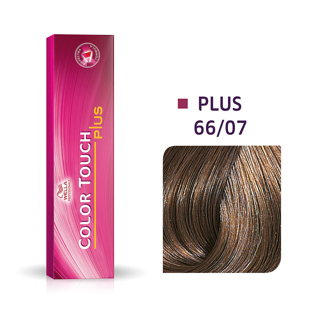 Tonalizante Wella Professionals Color Touch Plus Louro Escuro Intenso Natural Marrom 66/07