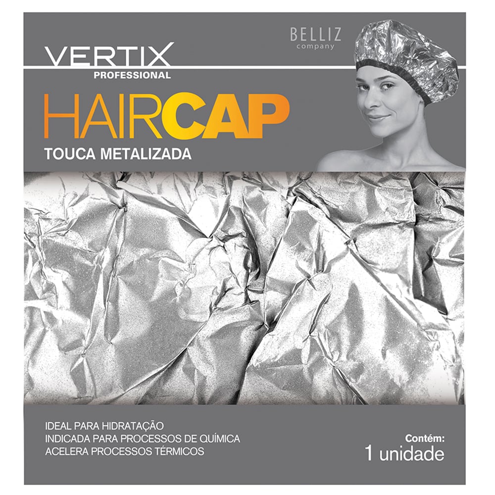 Touca Vertix Metalizada Hair Cap