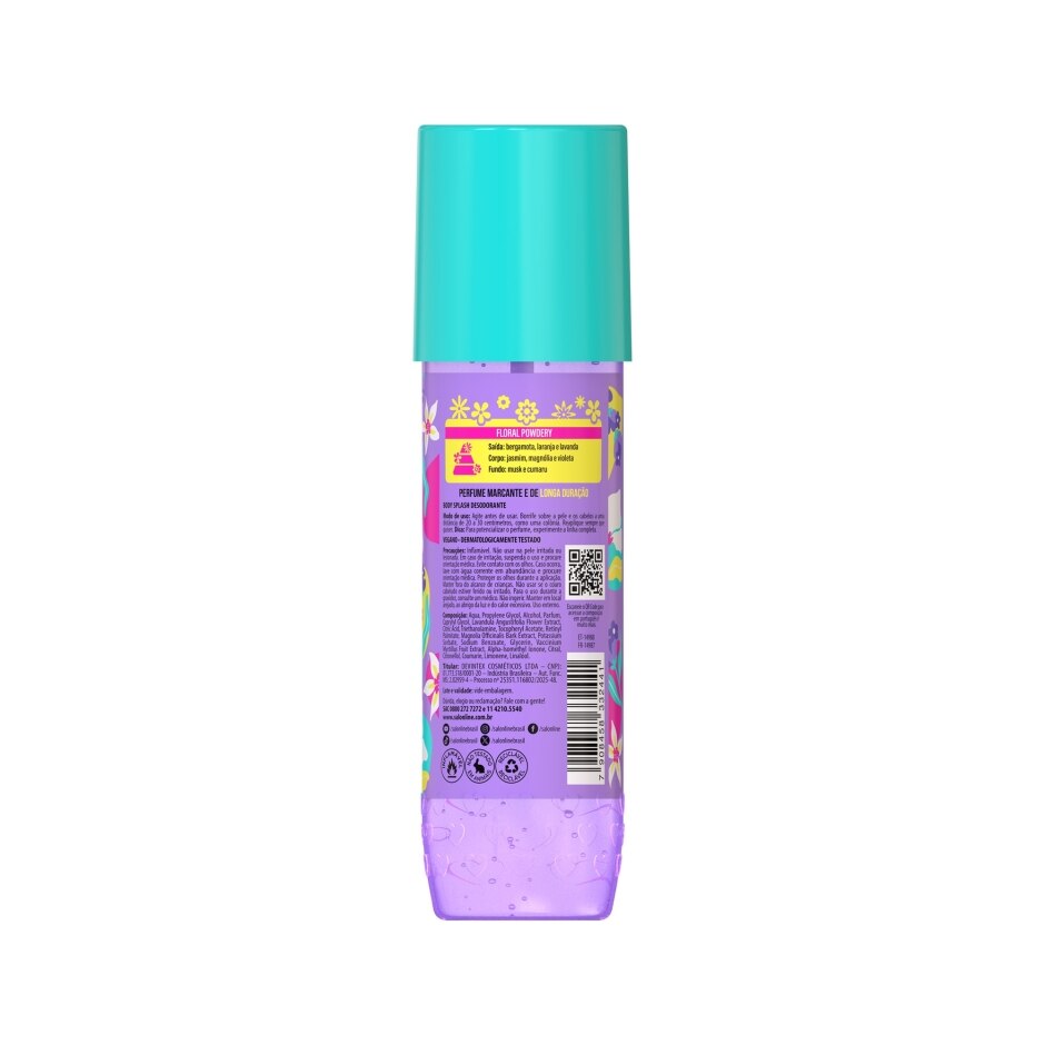 Body Splash Salon Line Xerosa Flores Brilhantes 200 ml