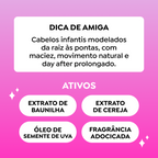 Gelatina Salon Line #ToDeCacho Kids Vanilla Definição Doce 550g