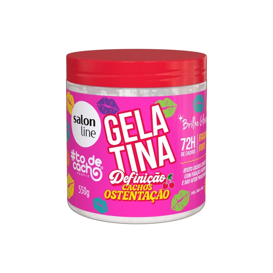 Gelatina Salon Line #ToDeCacho Definição Cachos Ostentação 550g