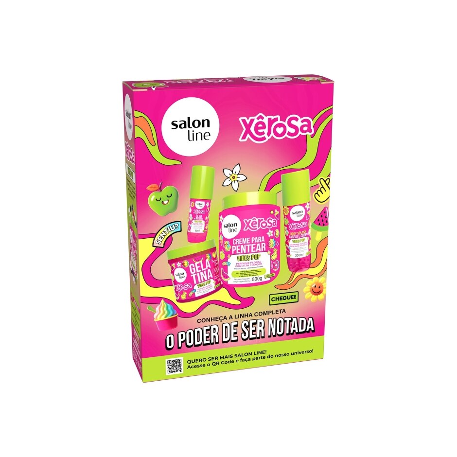 Kit Shampoo 300ml + Condicionador 200ml Salon Line Xerosa Multy Vibes Pop