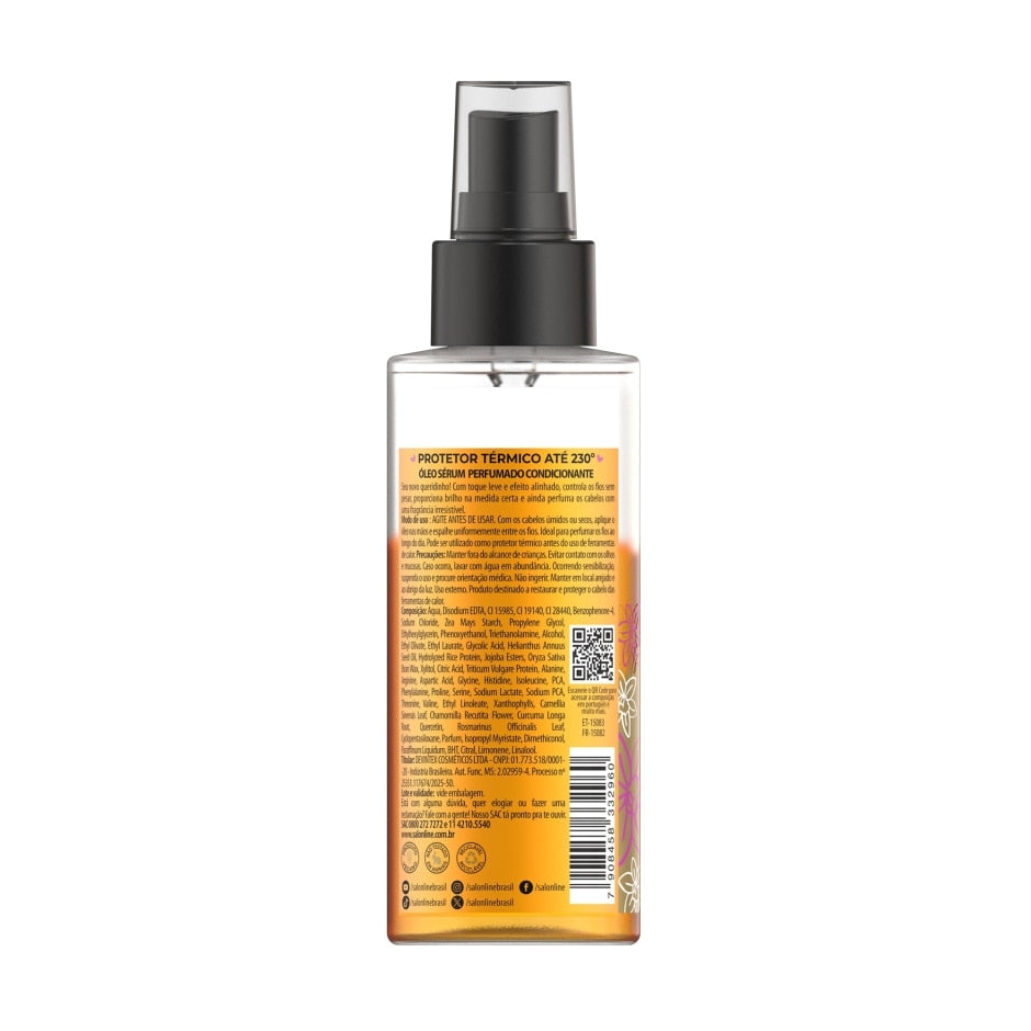 Óleo Capilar Salon Line Meu Liso Vanilla Glow Muito + Liso 120ml