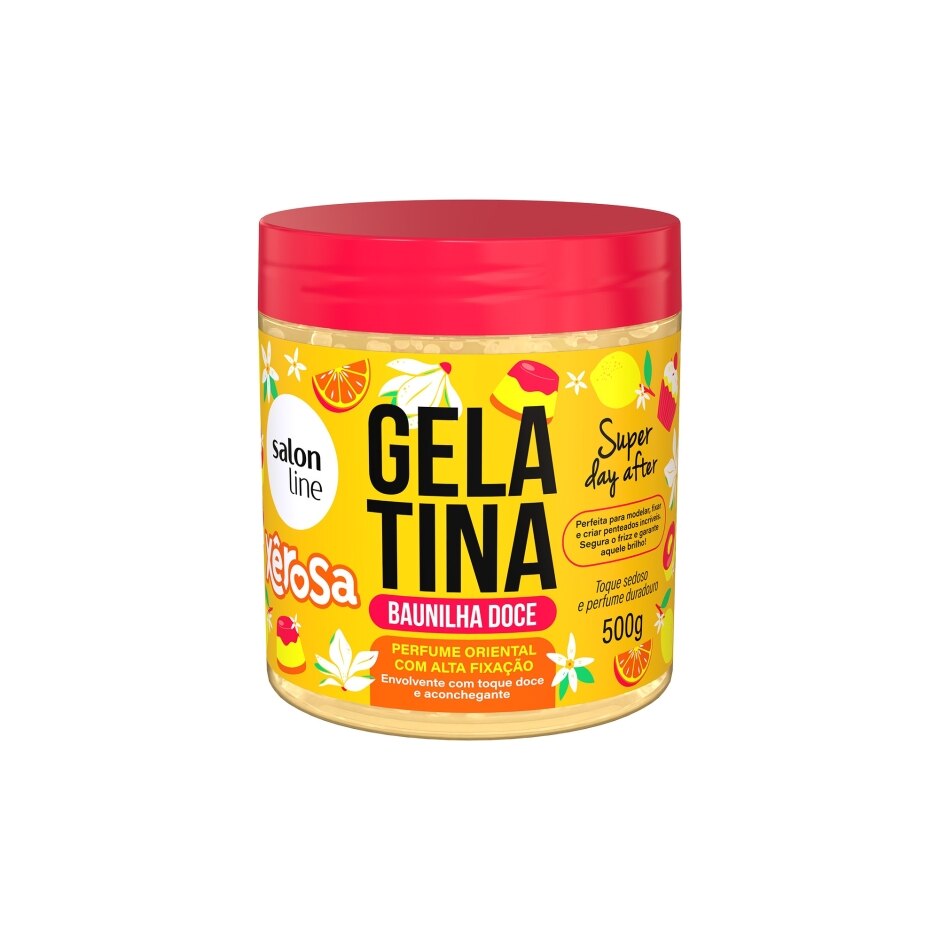 Gelatina Salon Line Xêrosa Baunilha Doce 500g