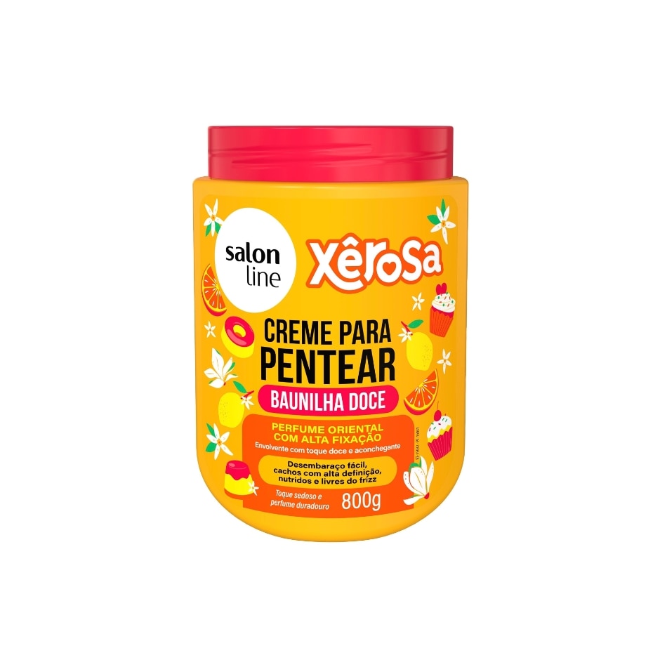 Creme para Pentear Salon Line Xerosa Baunilha Doce 800g