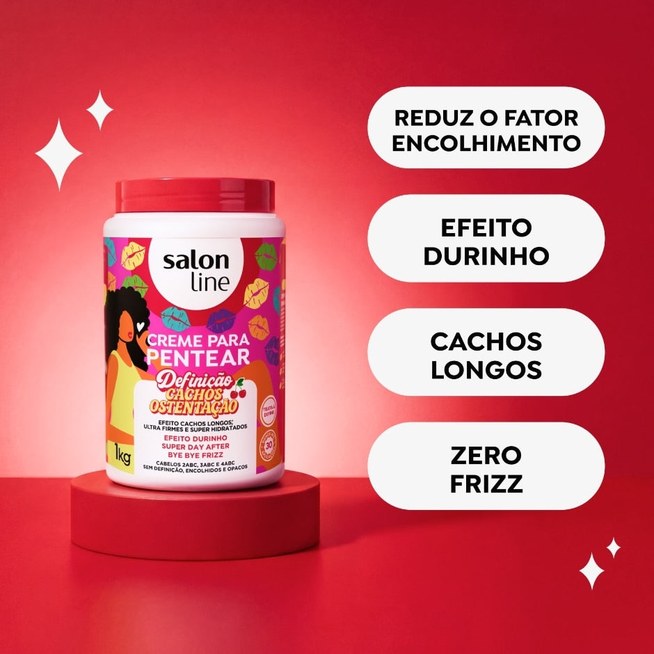 Creme para Pentear Salon Line Definição Cachos Ostentação 1kg