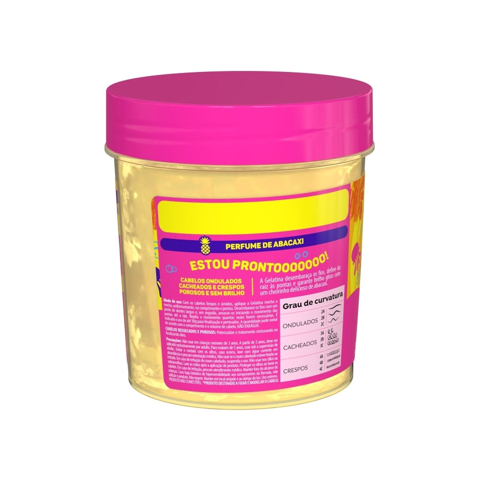 Gelatina Salon Line S.O.S Kids Bob Esponja Definição Máxima 400g