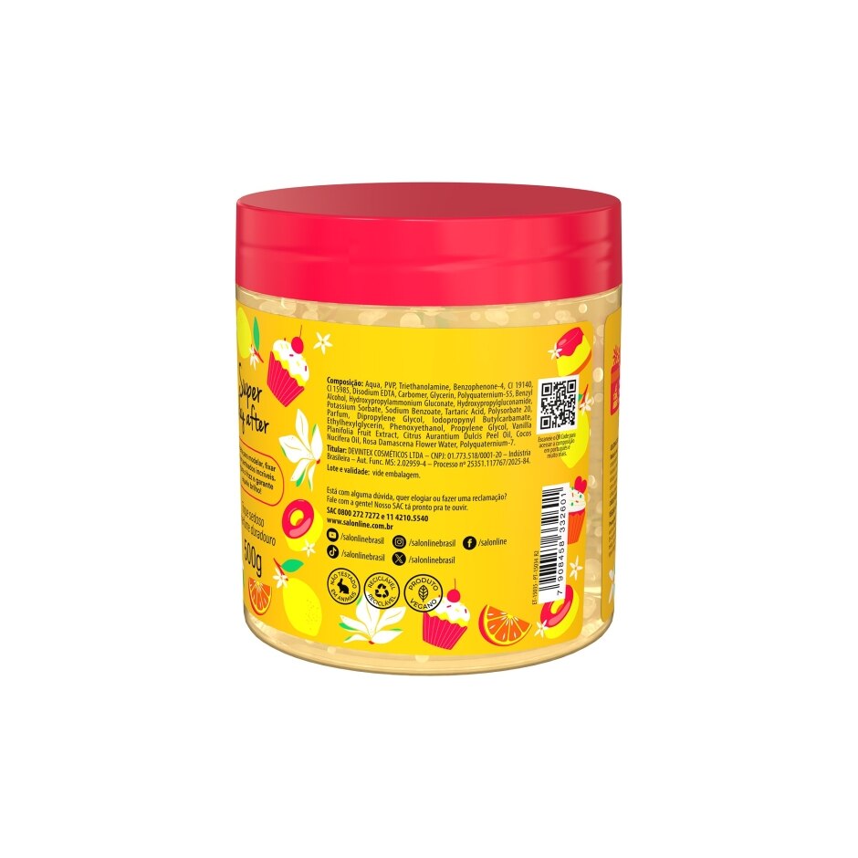 Gelatina Salon Line Xêrosa Baunilha Doce 500g